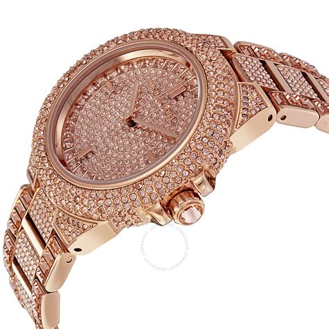 michael kors uhr strass gold|michael kors rose gold set.